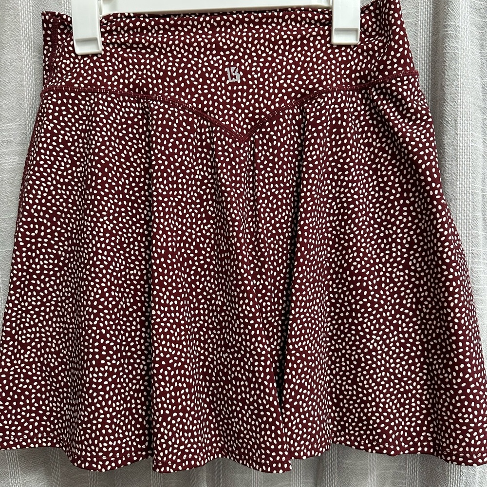 Buffbunny Collection Red Bossy Print Athletic Skort